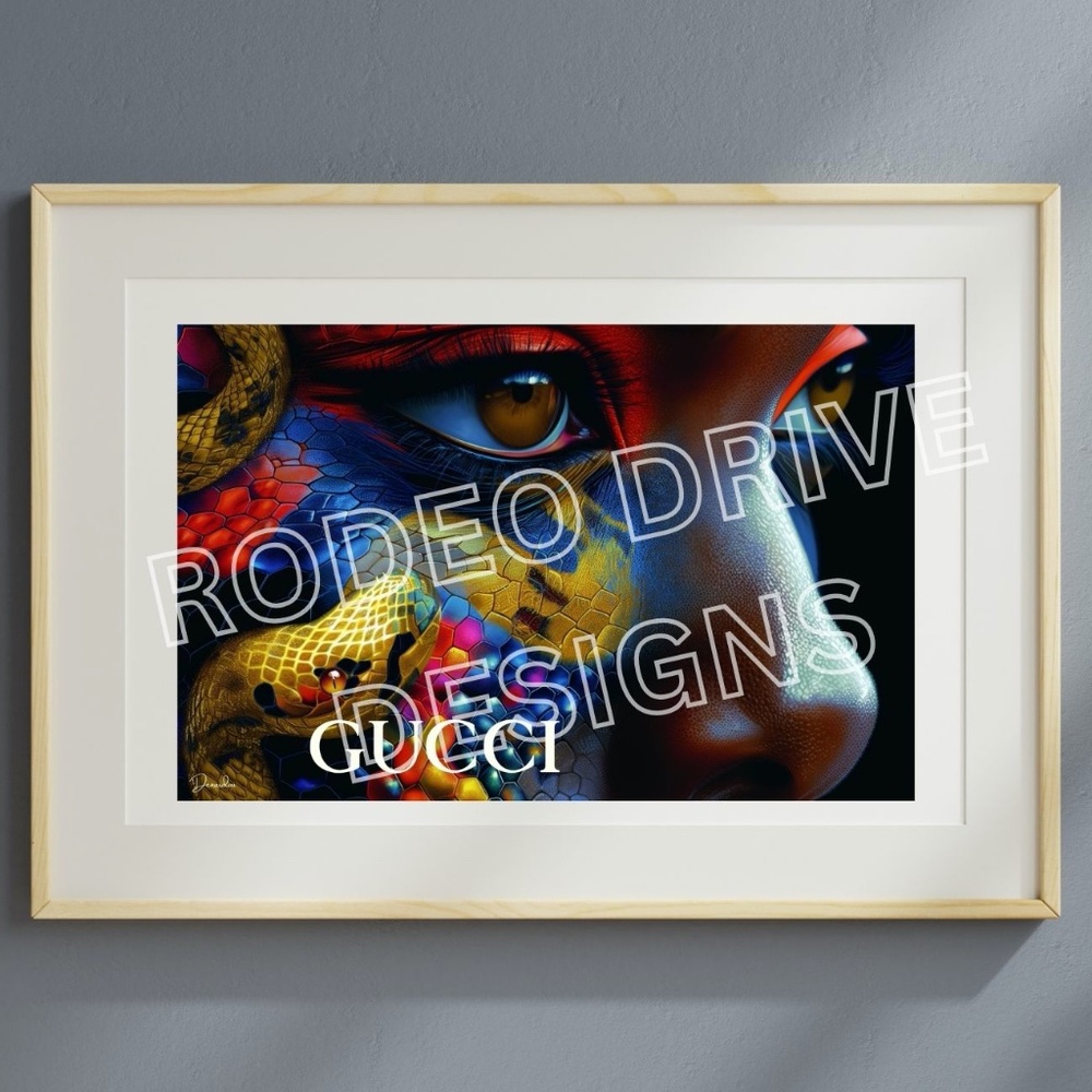 GUCCI WALL ART 17X11 GUCCI FASHION ART